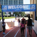 nicole checking in for the disney half marathon 2