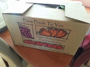 Box of Organic Veggies